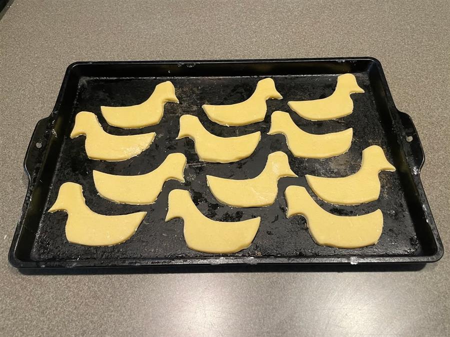 Tessellated duck cookies